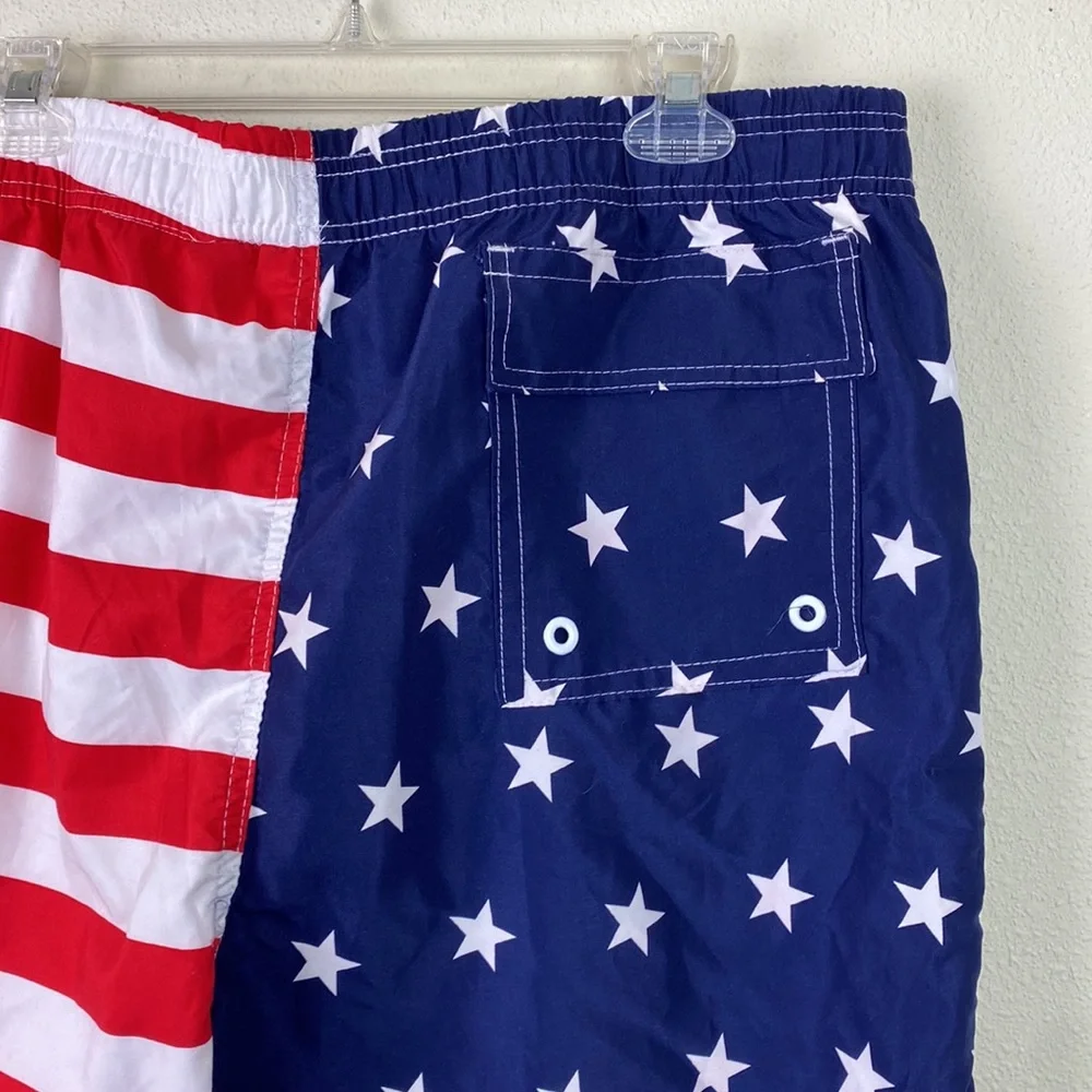 Mountain and Isles | American Flag Swim Shorts Trunks Men's XX-Large